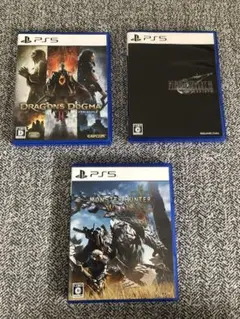 PS5 FF7リバース ドラゴンズドグマ2 モンスターハンターワイルズ セット