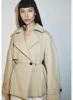 ZARAの調節可能なウエストショートトレンチコート★Mサイズ★完売
