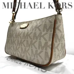【良品】マイケルコース　2way ショルダーバッグ　ハンド　MK柄　PVCレザー