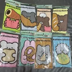 ころまるさん　ハンドタオル　8枚セット　ミニタオル