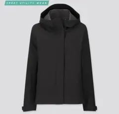 UNIQLO ブロックテックパーカー　ブラック　Lサイズ　レディース