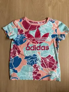 adidas 花柄 Tシャツ 130cm
