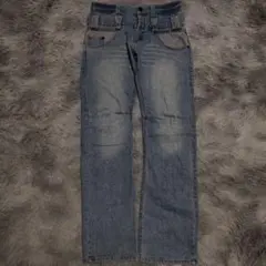 Archive Y2K DENIM JEANS Pants ダブルウエスト風
