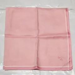 ラルフローレン　ピンク ストライプ スカーフ ロゴ刺繍