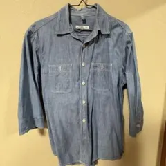 GAP 1969 デニムシャツ 七分袖 XSサイズ ブルー
