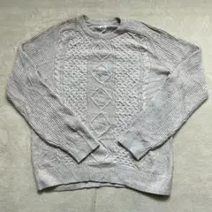 【GAP ギャップ】 ケーブルニットセーター 長袖セーター　クルーネック　L
