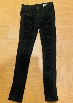 Diesel ディーゼル　ブロークンデニム風　ブラック　デニム　23