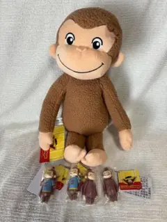 おさるのジョージ　ぬいぐるみ　プラプラプチフィギュア　まとめ売り　新品未使用