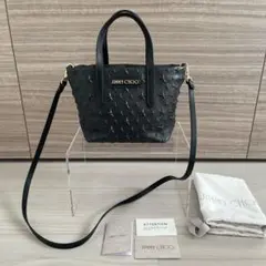 美品★ JIMMY CHOO バッグ ブラック エンボス ミニサラのサムネイル