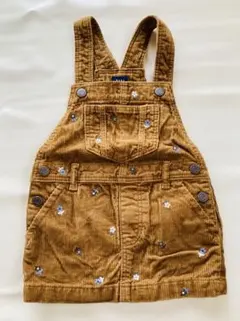 ギャップ　コーデュロイ花柄ワンピース