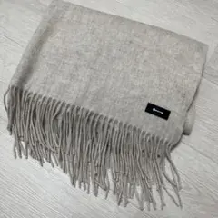 ウール カシミヤ 混紡 マフラー ベージュ
