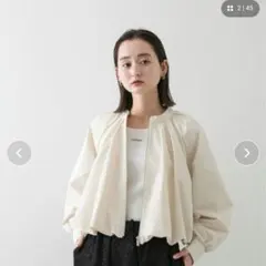 【タグ付未使用品】SENSEOFPLACEバルーンブルゾンアイボリー