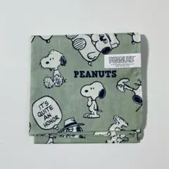 新品 PEANUTS スヌーピー ハンカチ バンダナ 大判 カーキ 兄弟 オラフ