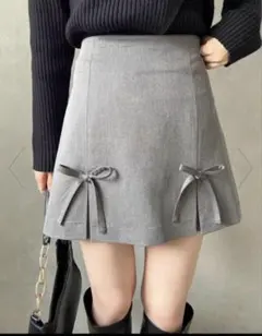 one after another NICE CLAUP リボン付きミニスカート