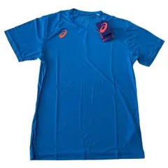 ASICS アシックス バレーボール 半袖Tシャツ Mサイズ ブルー メンズ 青