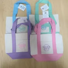 ★トレーダージョーズ★　新作新品ミニトートバッグ 4色セット