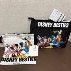 DISNEY BESTIES サコッシュ　ショルダーバッグ　巾着