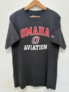 Champion カレッジTシャツ ネブラスカ大学 OMAHA ブラック L