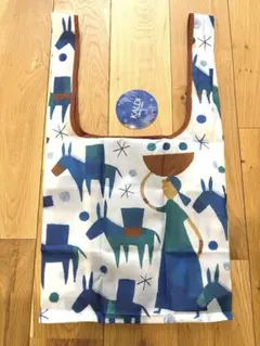 カルディ　KALDI エコバッグ　Helpers ブルー
