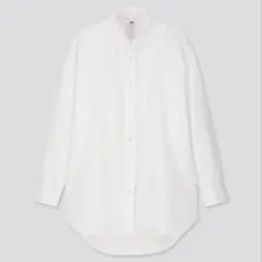 【UNIQLO】エクストラファインコットンオーバーサイズロングシャツ（長袖）のサムネイル
