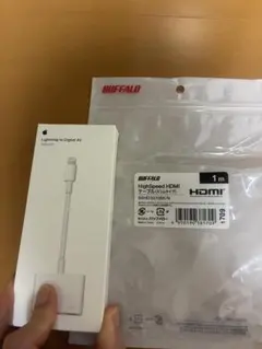 Lightning to Digital AV + HDMIケーブル