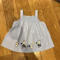 familiar 水色刺繍チュニック 110