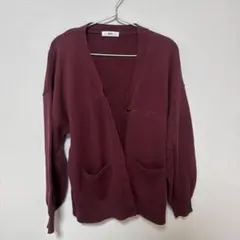 WEGO スクールカーディガン ワインレッド