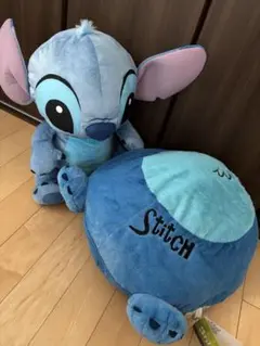 リロ&スティッチ グランデぬいぐるみ 赤いほっぺ スーパーギガザッカ　クッション