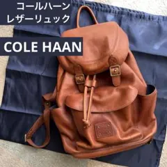 COLE HAAN レザーリュック ブラウン