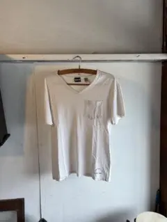 Schott ショット Vネック ポケット Tシャツ ホワイトのサムネイル