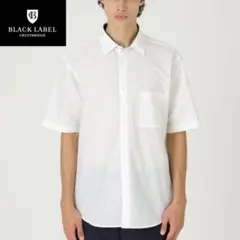 新品 ブラックレーベルクレストブリッジ 半袖シャツ ワイシャツ 麻 白