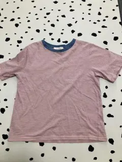 SELECT MOCA ボーダーTシャツ ピンク