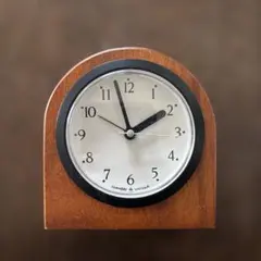 【ジャンク品】CHAMBRE de croissant 木製アーチ型置時計