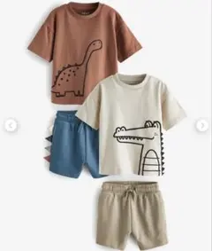NEXT キッズ Tシャツ ショートパンツ セット 恐竜のサムネイル