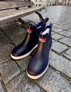 新品 レインブーツ 26cm ネイビー 紺 長靴 防水 メンズ シンプル 備えに