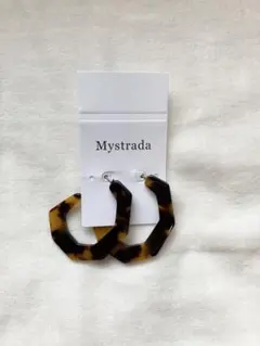 新品　Mystrada べっ甲柄 フープピアスのサムネイル