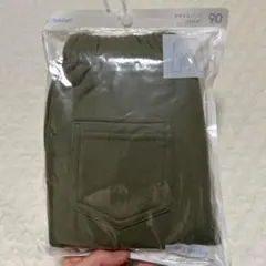 【新品未使用】GU baby サマナルパンツ90cm ウラフリース　Olive