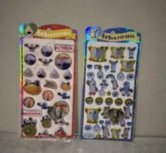 うるちゅるポップシール　パペットスンスン　2点セット バラ売り可