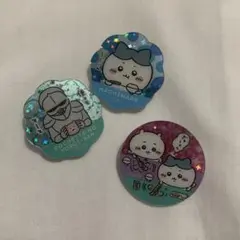 ちいかわ ハチワレ 鎧 ミニクリップ キラキラクリップ 3点