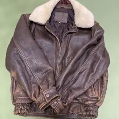 POLO CLUB レザー フライトジャケット 80s 90s 型押し ポロ POLO CLUB レザー フライトジャケット 80s 90s 型押し ポロ