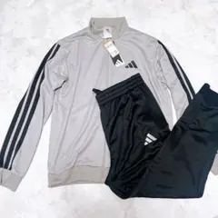 adidas メンズ アディダス ストライプ ジャージ上下セットXL