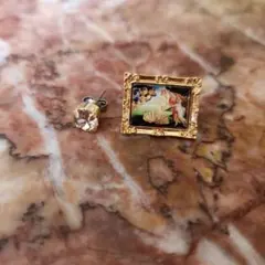 アートピアスセット 絵画風デザイン
