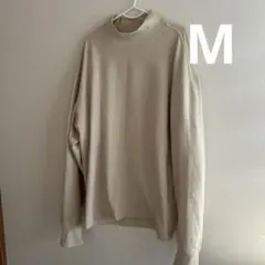 ベージュ ハイネック 長袖 トレーナー　ユニクロ　ヒートテック