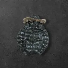 00s old uniqlo 短丈 ファー ダウンジャケット y2k 平成 お兄