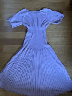 SNIDEL ラベンダー ニットワンピース ワンサイズ