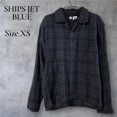SHIPS JET BLUE シップス ジェット ブルー チェック シャツ　XS