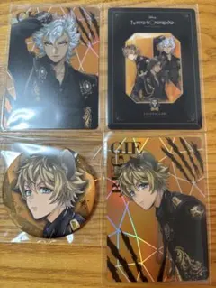 ツイステ　5周年ポップアップ　缶バッジ　オーロラカード　ラギー　ジャック