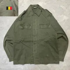 80s ベルギー軍 フィールドジャケット 国旗パッチ M-88 ユーロミリタリー
