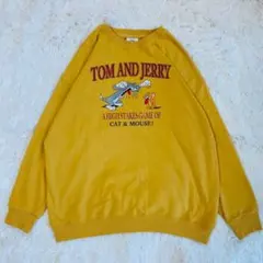 TOM&JERRY/スウェット トレーナー/3L/トムとジェリー プリント