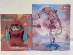 桜ミク & GUNDAM x MIKU フィギュア2体セット